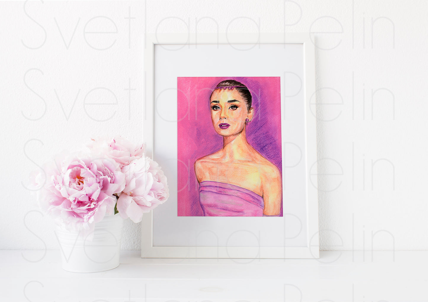 Audrey Hepburn, Funny face, ART PRINT Signed by Artist