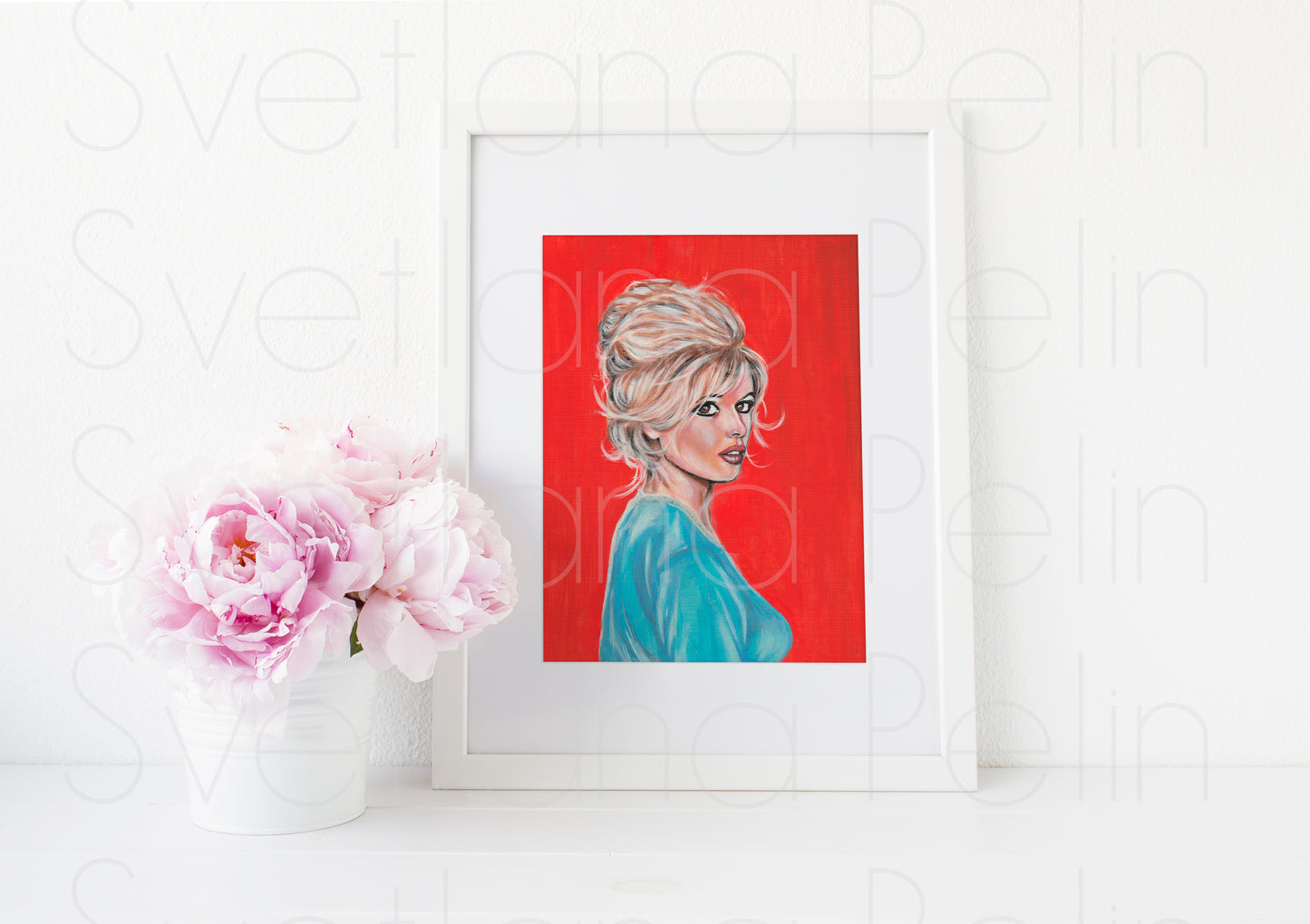 Brigitte Bardot, ART PRINT Signed by Artist