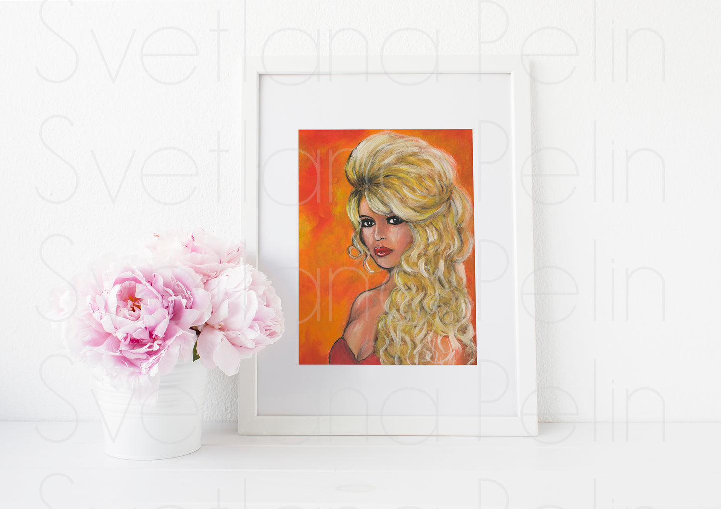 Brigitte Bardot, ART PRINT Signed by Artist