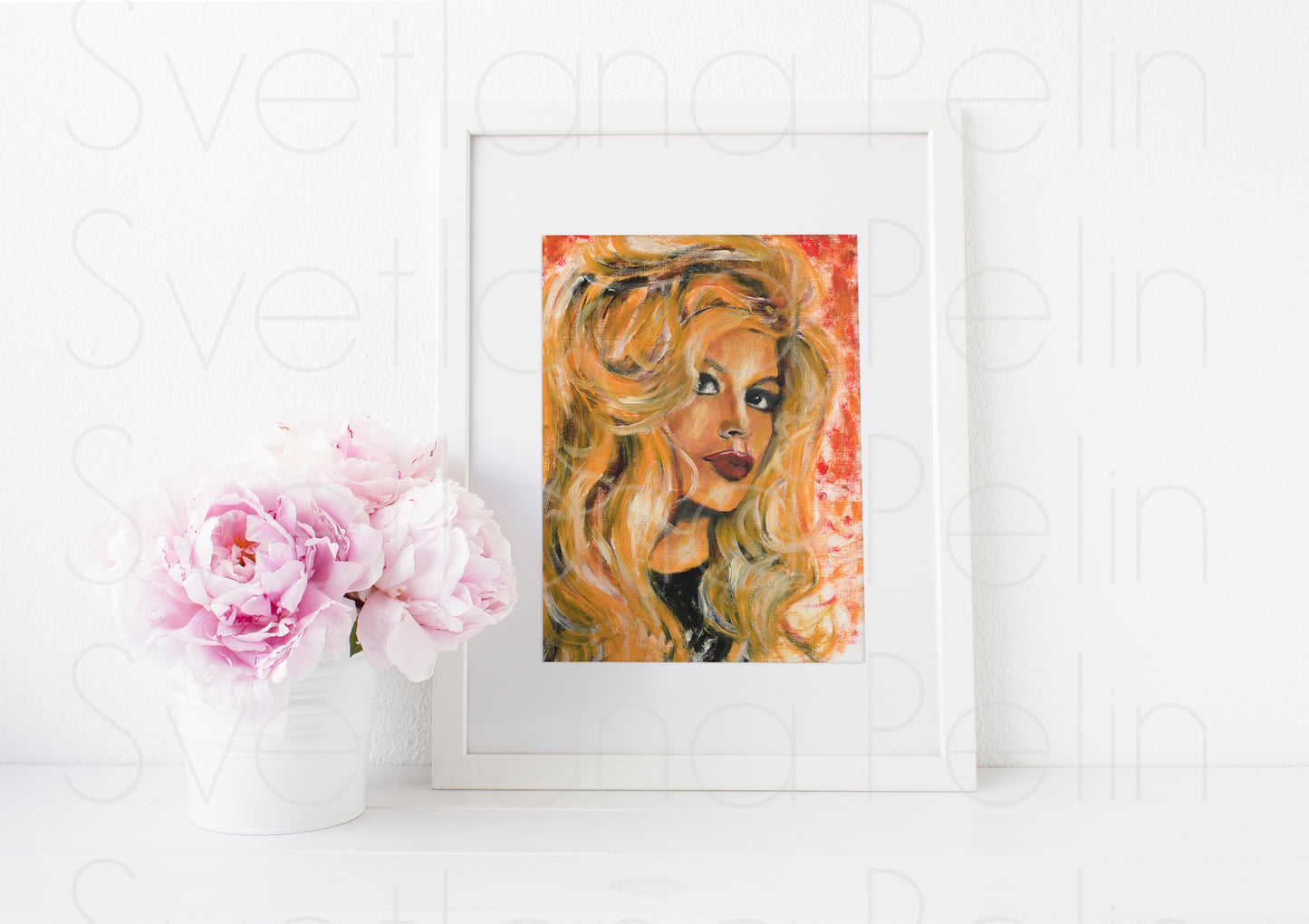 Brigitte Bardot, ART PRINT Signed by Artist