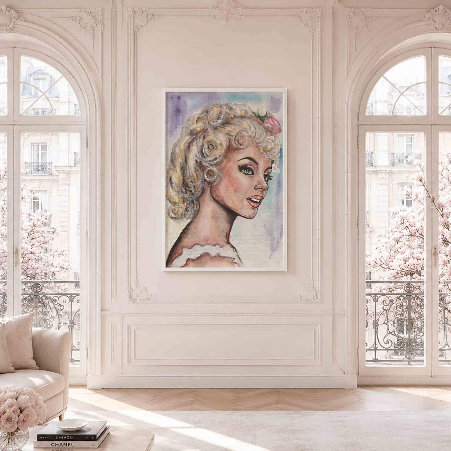 Michele Mercier as Angelique in The Marquise of the Angels. Museum Framed Print