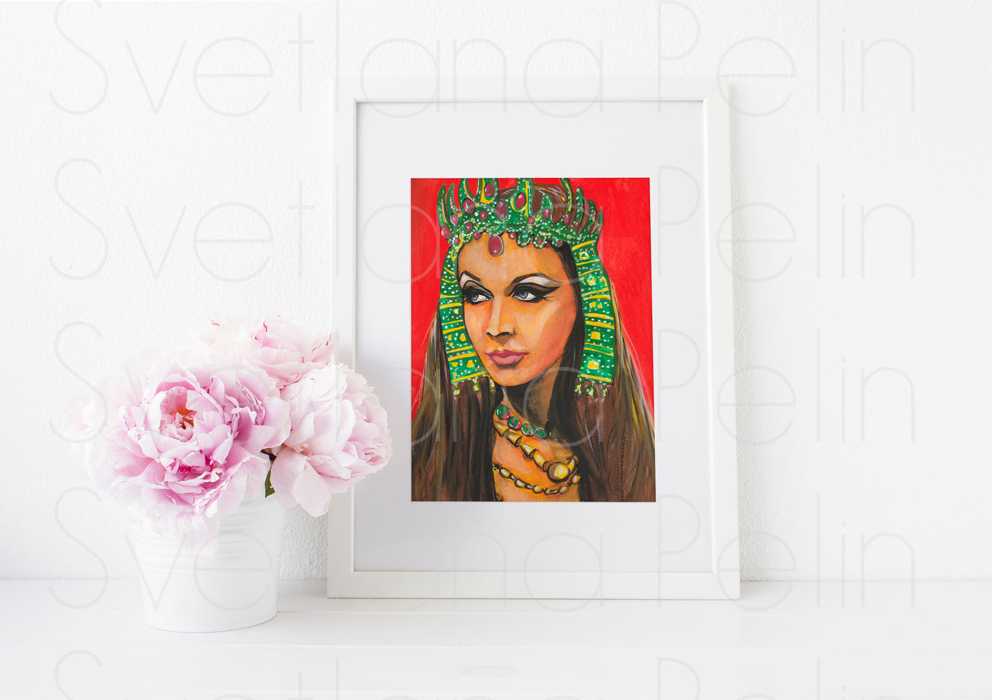 Vivien Leigh, Cleopatra, ART PRINT Signed by Artist