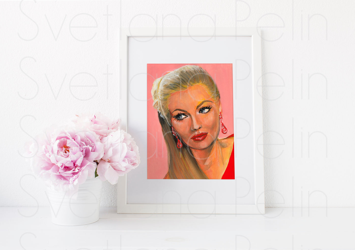 Anita Ekberg, ART PRINT Signed by Artist