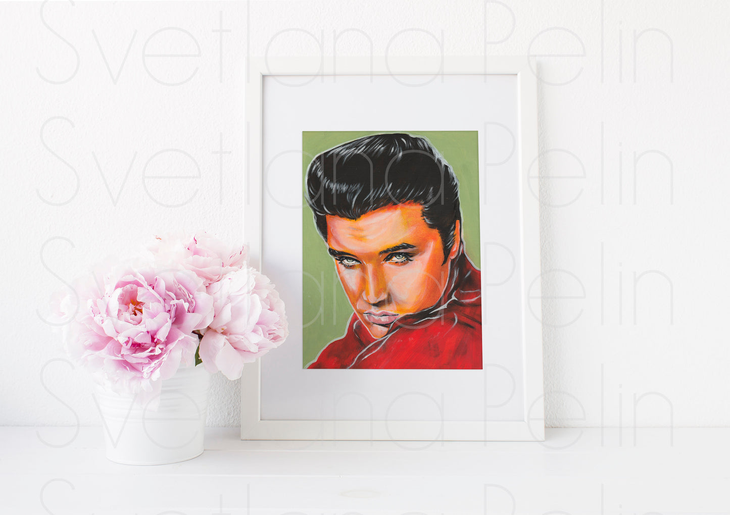 Elvis, ART PRINT Signed by Artist
