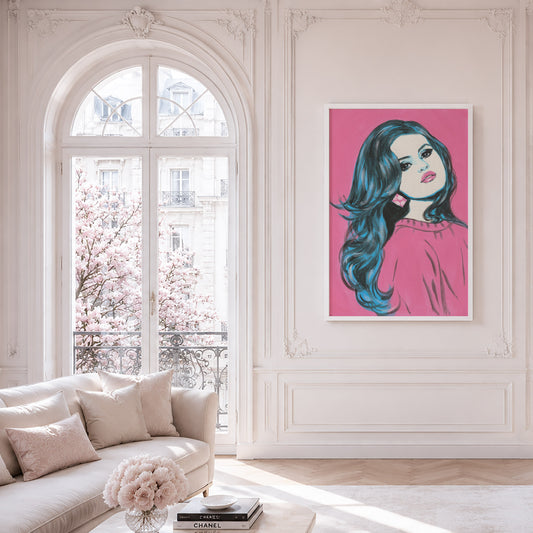 Selena Gomez. Museum Framed Print