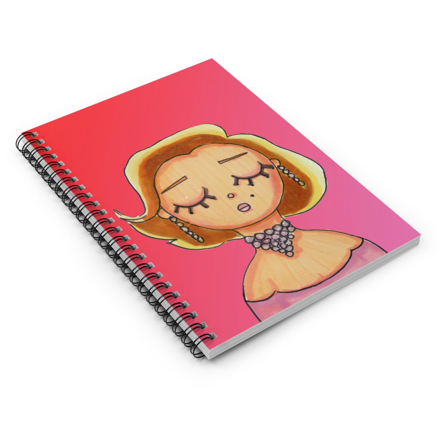 Marilyn Monroe, GPB, Spiral Notebook - Ruled Line