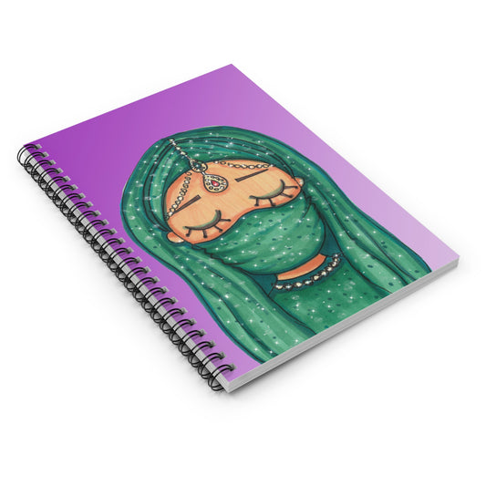 Arabic girl, Spiral Notebook - Ruled Line