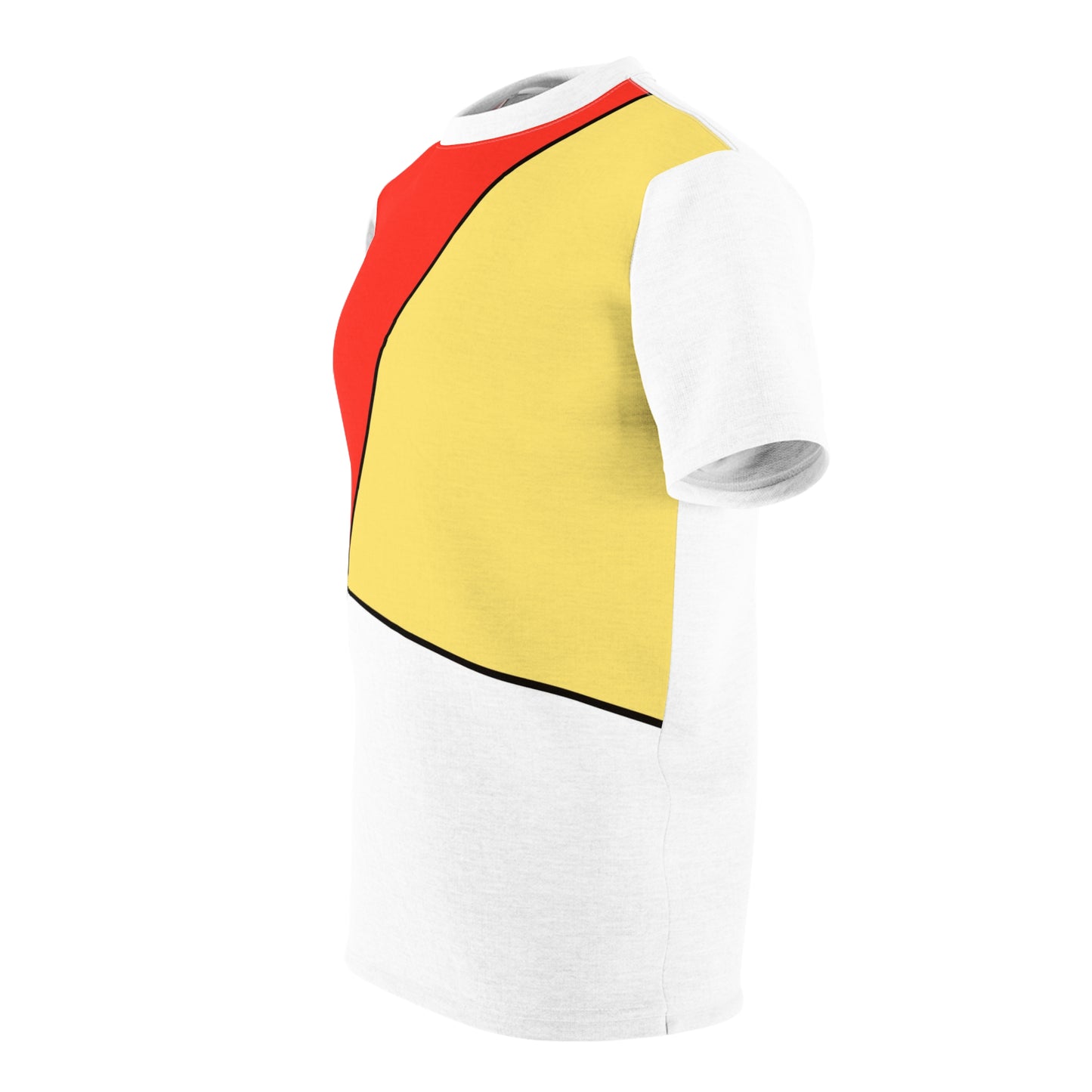 Red, Yellow, White, Unisex Cut & Sew Tee (AOP)