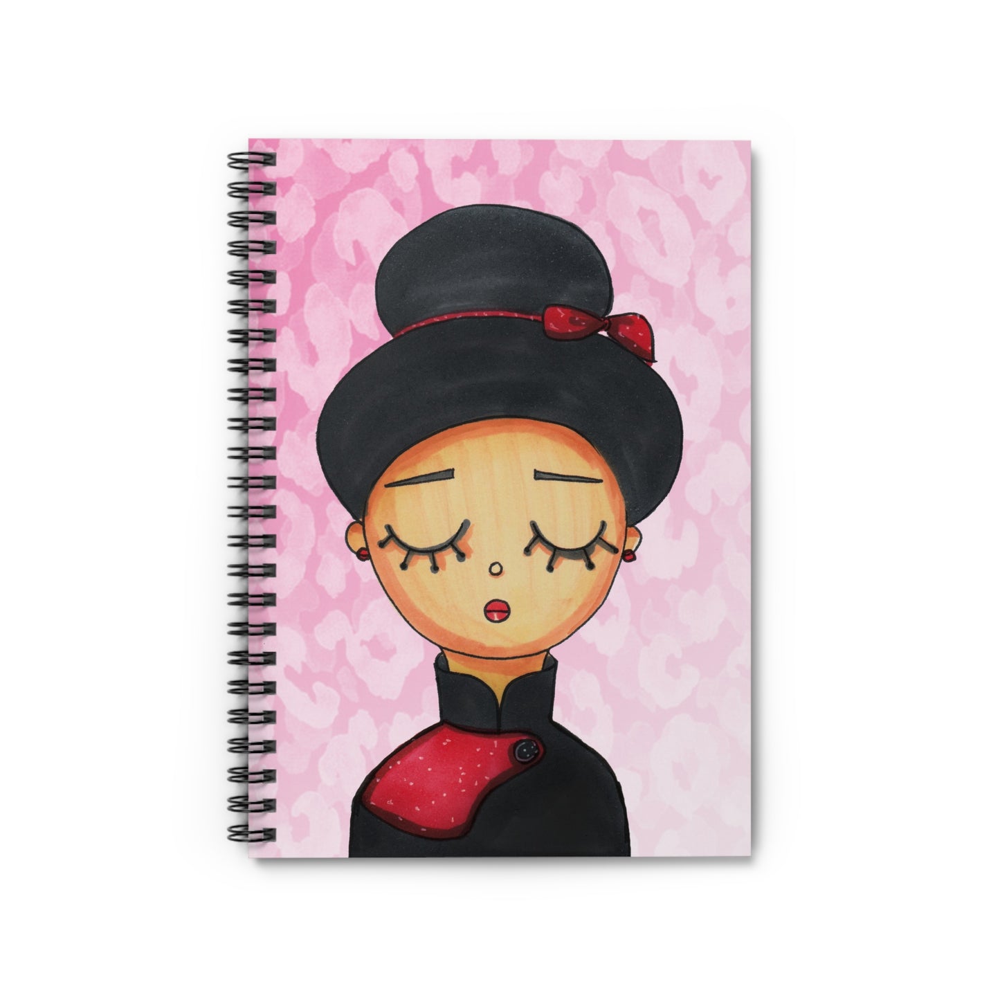 Chinese girl, Spiral Notebook - Ruled Line