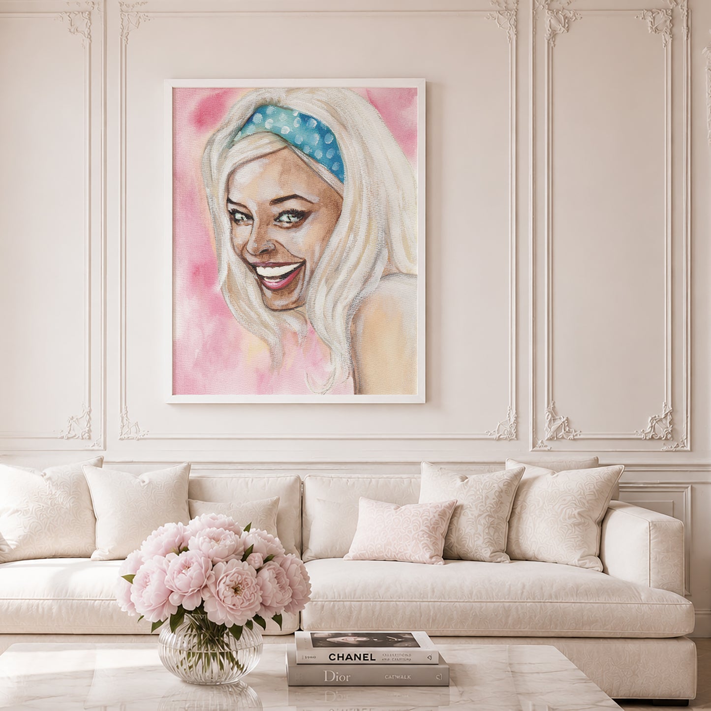 Margot Robbie. Museum Framed Print