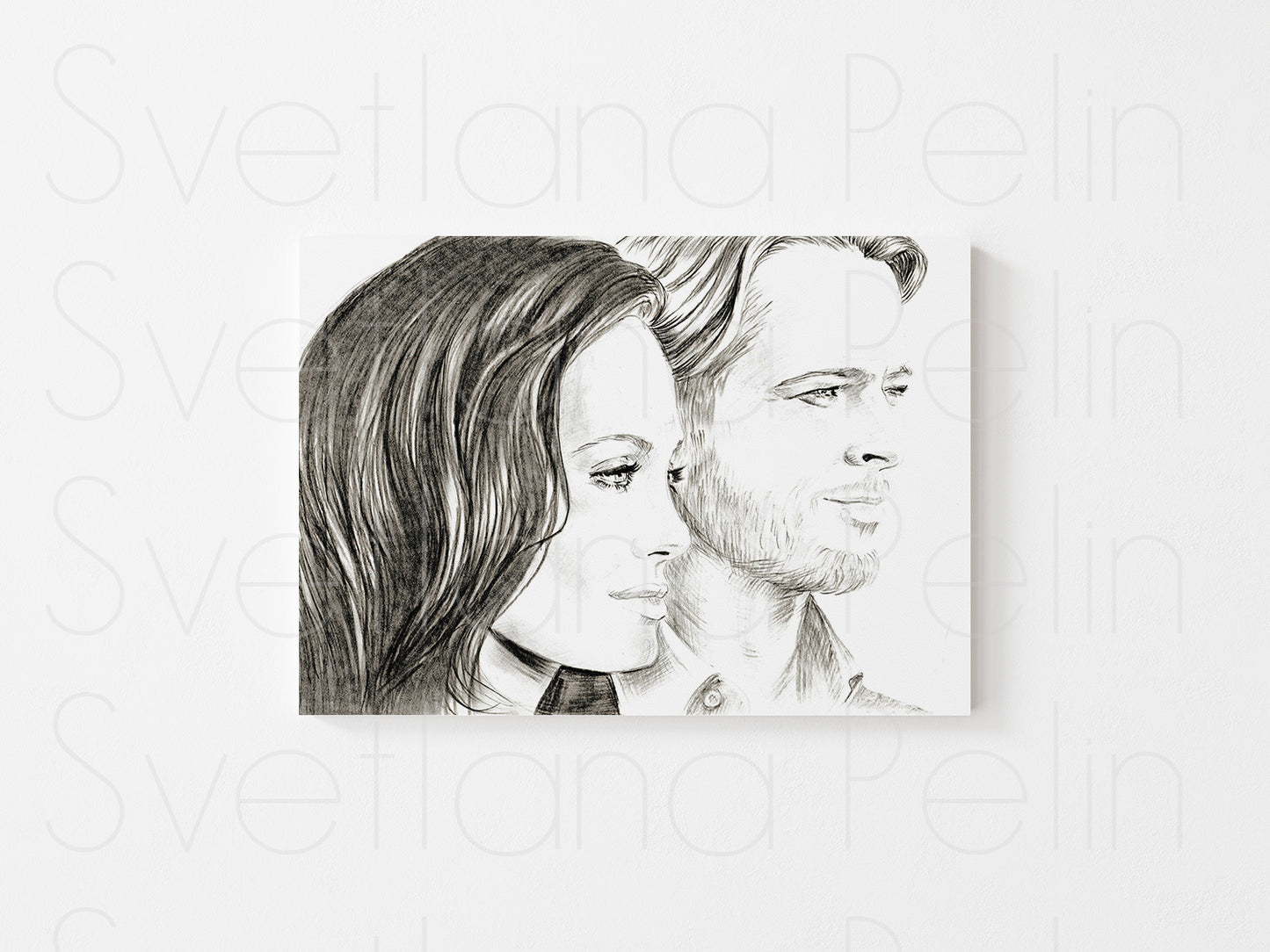 Angelina Jolie, Brad Pitt, Printable Art, INSTANT DOWNLOAD