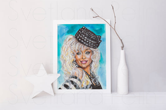 Dolly, ORIGINAL Watercolour Painting, Artwork by Svetlana Pelin