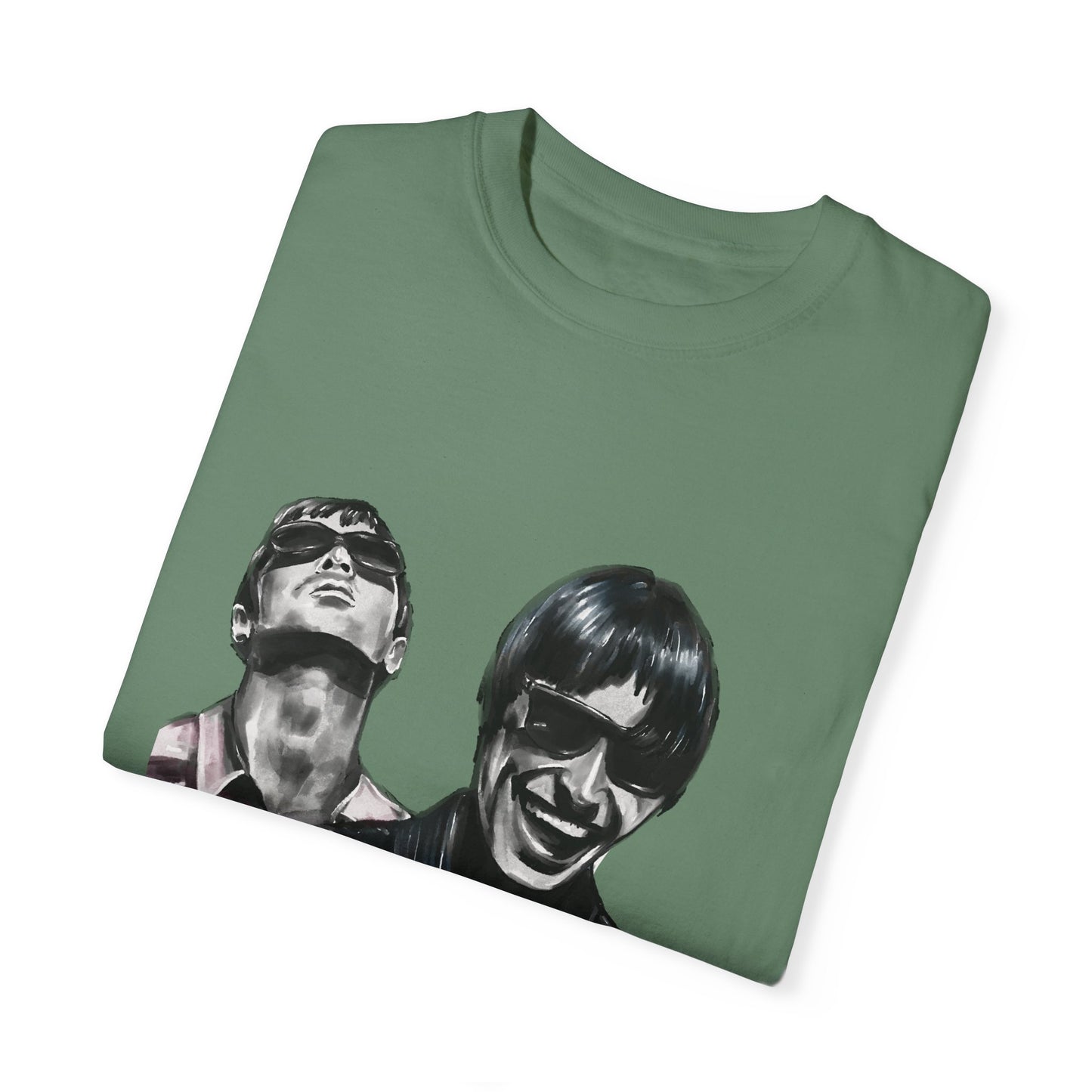 Liam & Noel Gallagher, Oasis, Unisex Garment-Dyed T-shirt