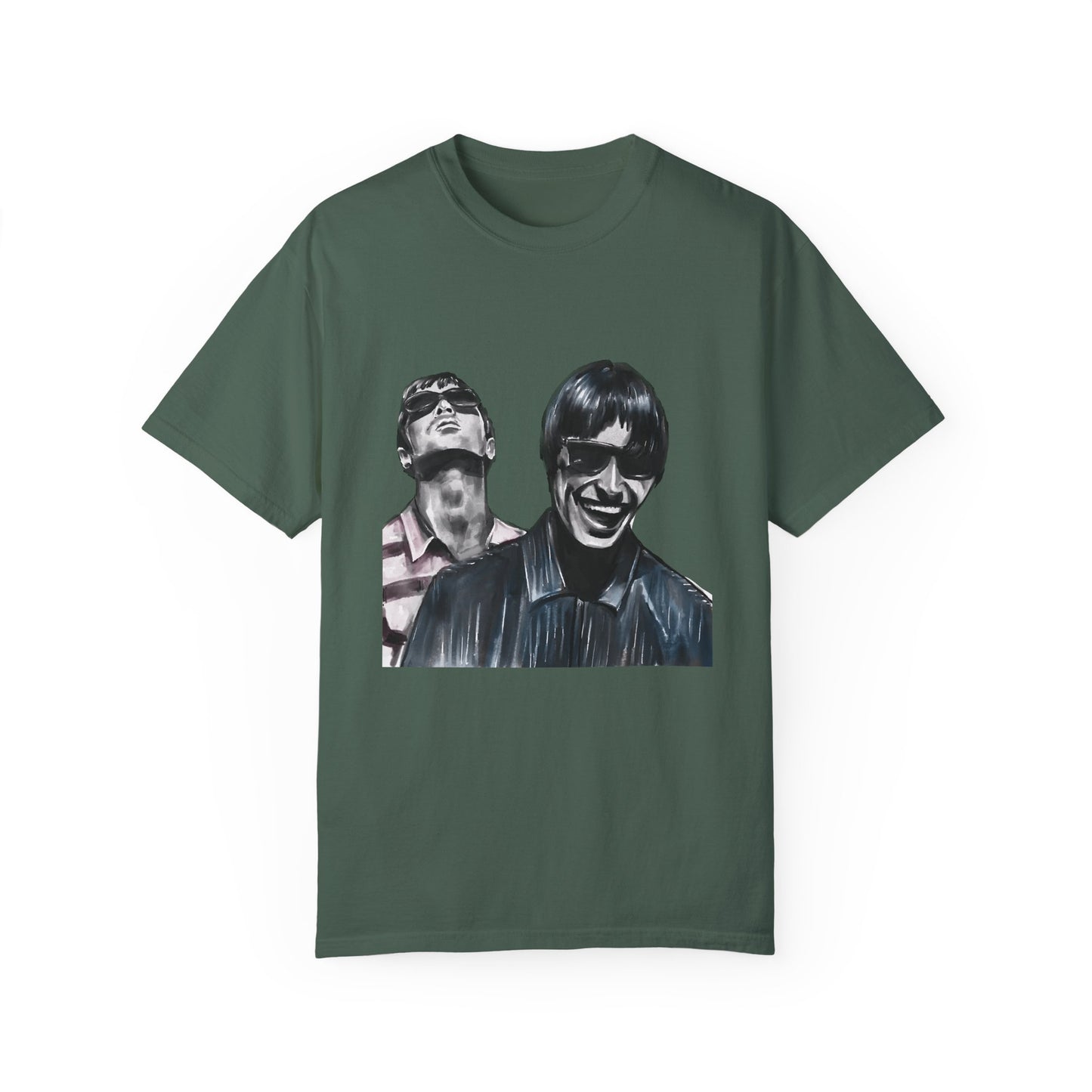 Liam & Noel Gallagher, Oasis, Unisex Garment-Dyed T-shirt