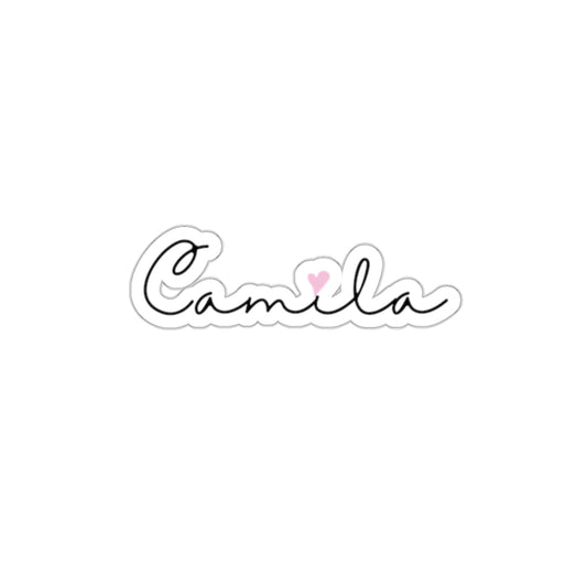 Camila, Girl, Woman, Name, Kiss-Cut Stickers