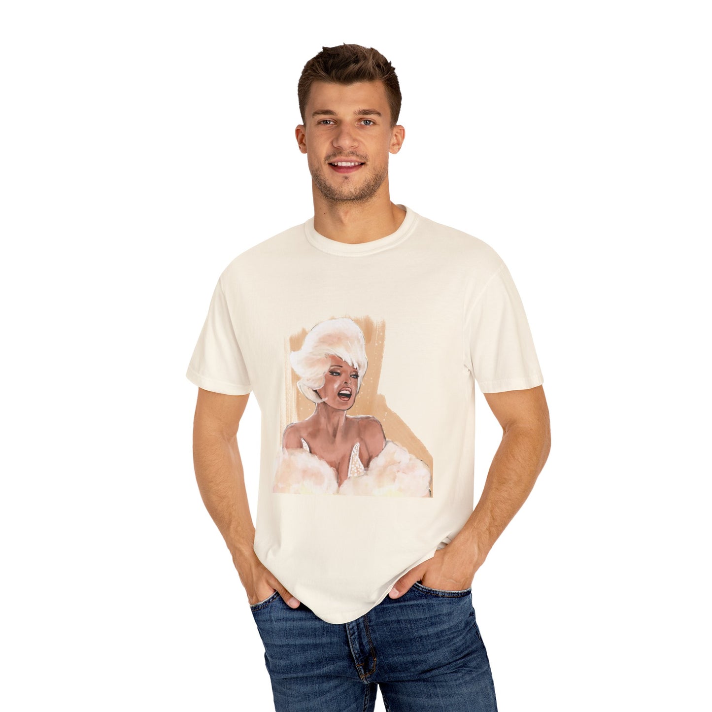 Linda Evangelista, Unisex Garment-Dyed T-shirt