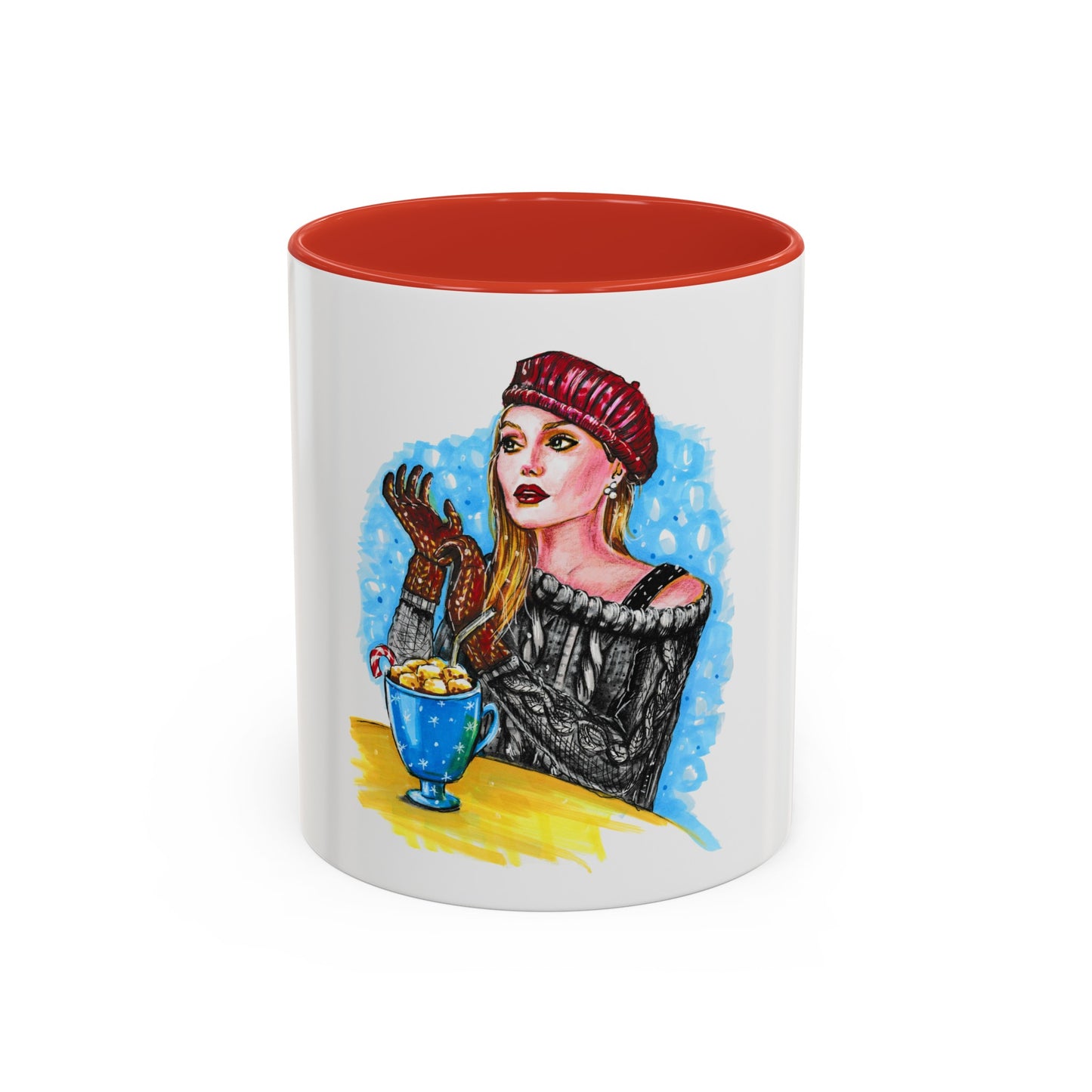 Angelina Jolie, Accent Coffee Mug (11, 15oz)