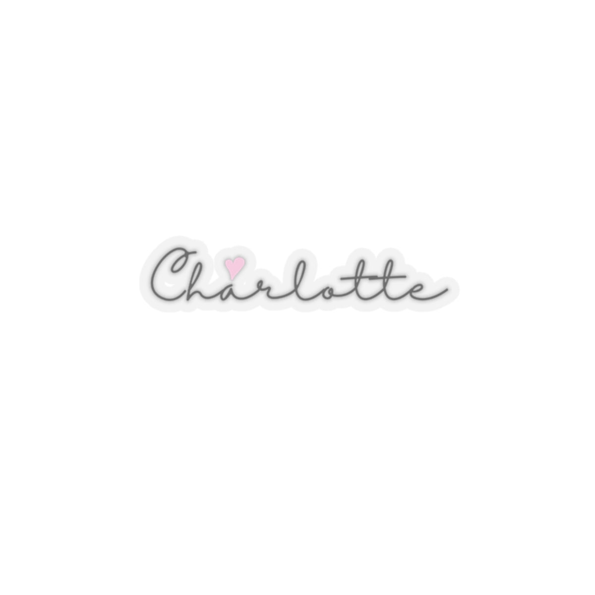 Charlotte, Girl, Woman, Name, Kiss-Cut Stickers