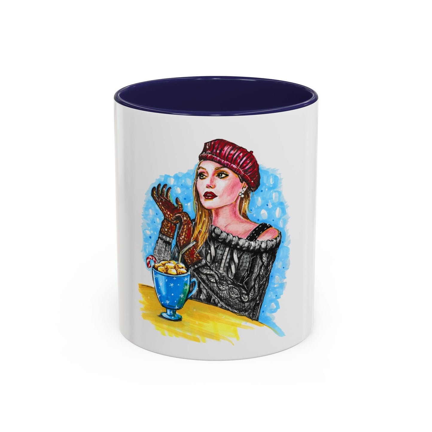 Angelina Jolie, Accent Coffee Mug (11, 15oz)