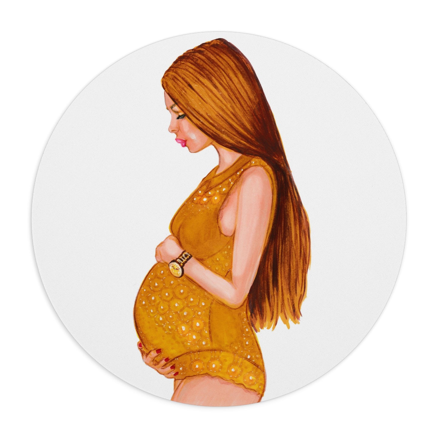 Pregnant Mother, Mouse Pad