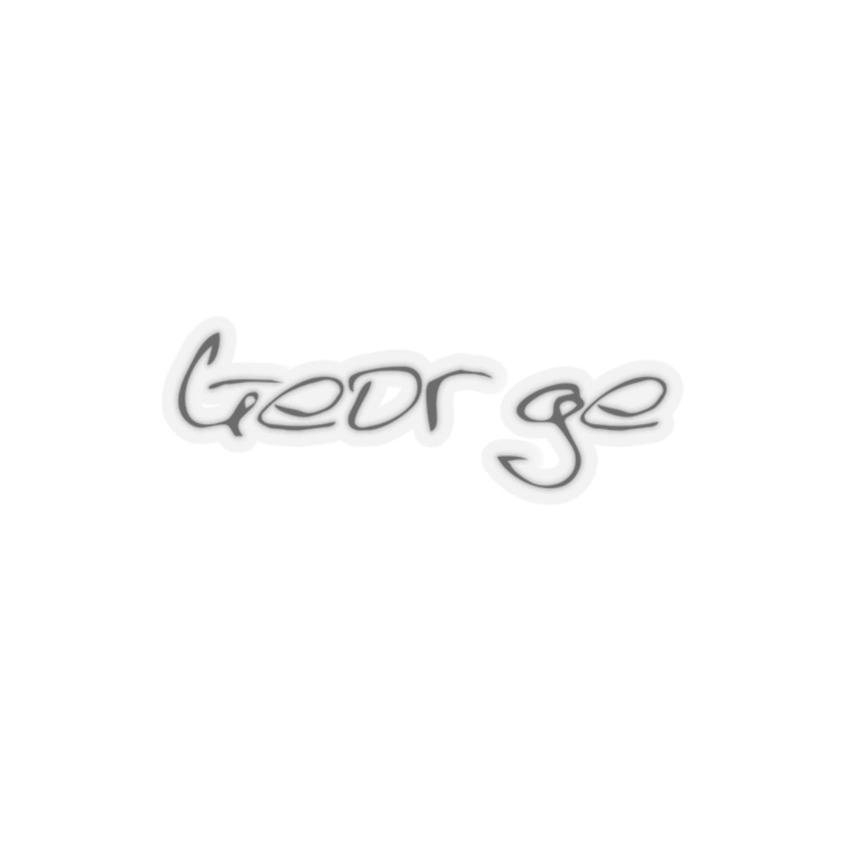 George, Man, Boy, Name, Kiss-Cut Stickers