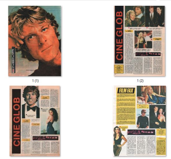 Robert Redford, Romanian magazine, Cover, DIGITAL LISTING, Instant Download