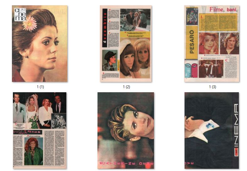 Catherine Deneuve, Romanian magazine, Cover, DIGITAL LISTING, Instant Download