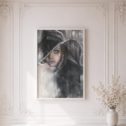 Twiggy. Museum Framed Print