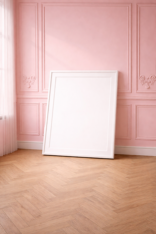 Calm Structure Wall Frame Mockup