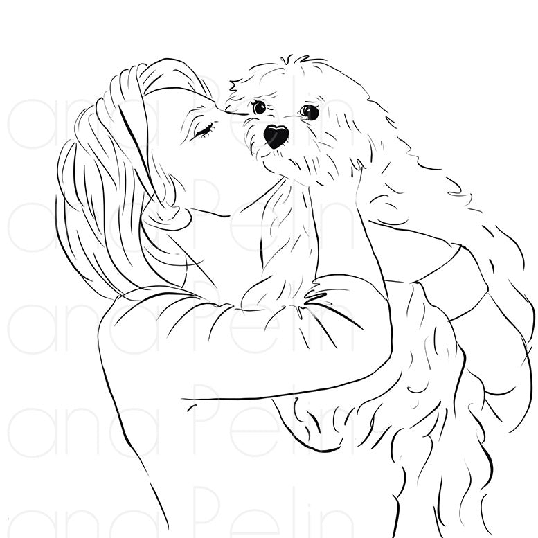 Patricia Kaas, Coloring Page, Printable Digital Files, INSTANT Download