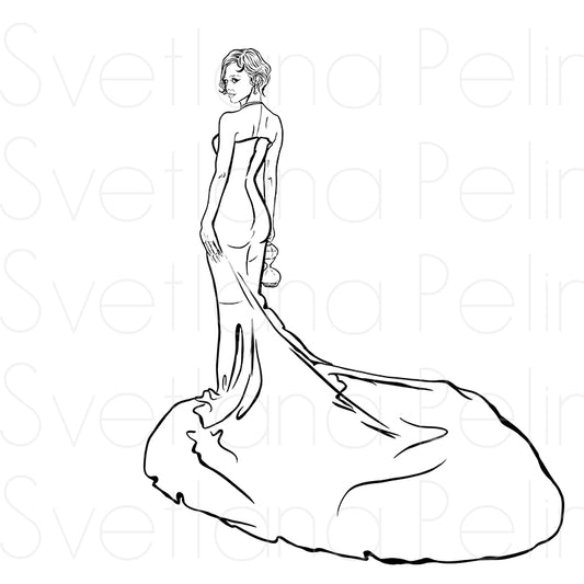 Laura, TLS, Coloring Page, Printable Digital Files, INSTANT Download