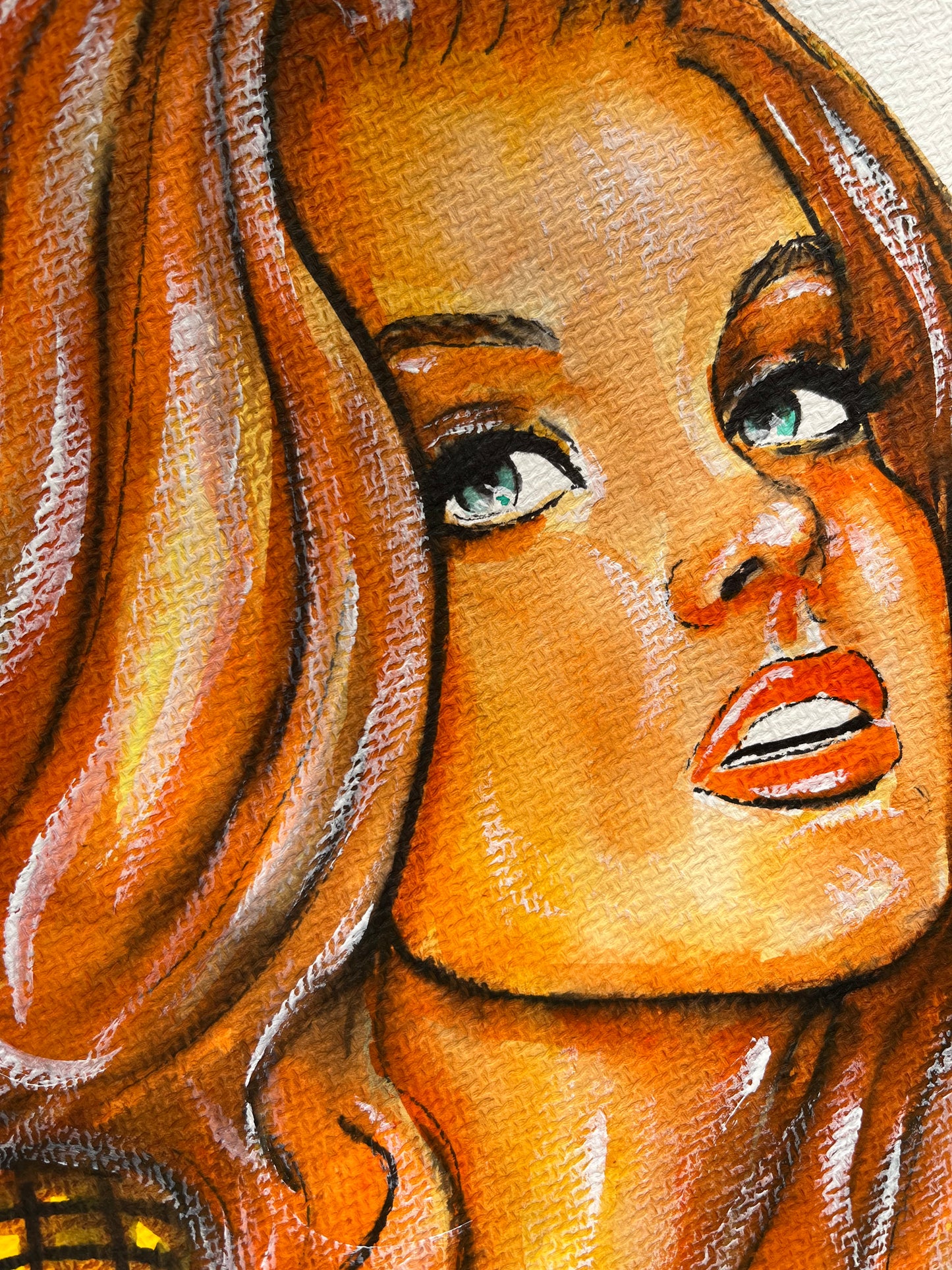 Ann-Margret, ORIGINAL Watercolour Painting, Artwork by Svetlana Pelin