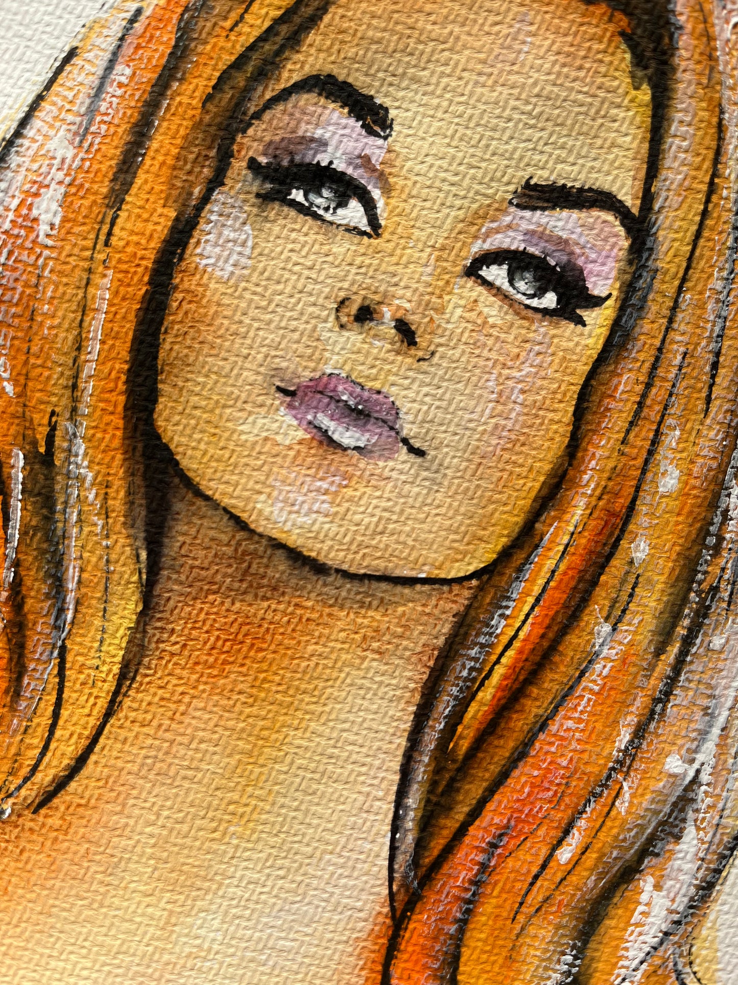 Ann-Margret, ORIGINAL Watercolour Painting, Artwork by Svetlana Pelin