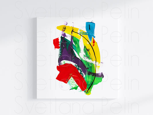 Modern Gouache Painting, Abstract Art, Wall Home Decor, INSTANT DOWNLOAD