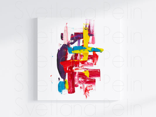 Modern Gouache Painting, Abstract Art, Wall Home Decor, INSTANT DOWNLOAD