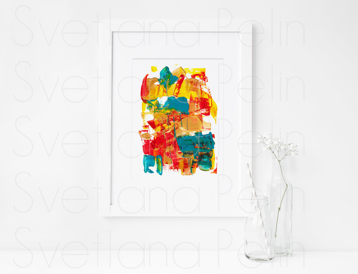 Modern Acrylic Painting, Abstract Art, Wall Home Decor, INSTANT DOWNLOAD