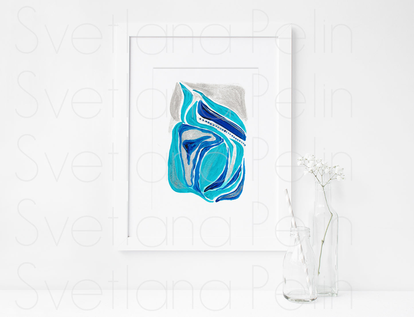 Modern Acrylic Painting, Abstract Art, Wall Home Decor, INSTANT DOWNLOAD