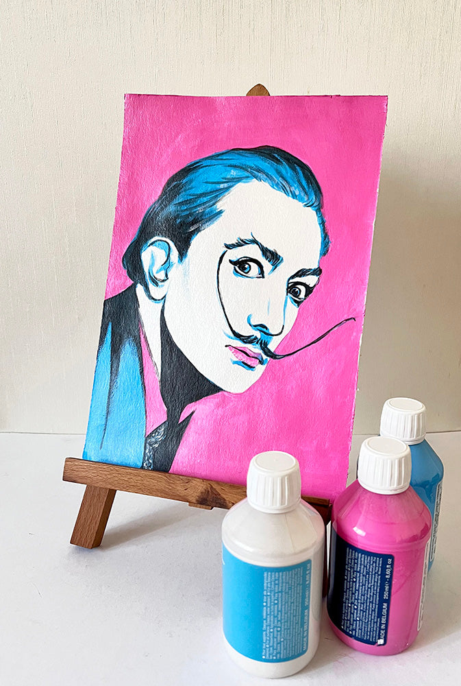 Salvador Dali, ORIGINAL Acrylic Painting, Artwork by Svetlana Pelin