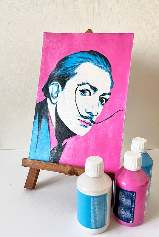 Salvador Dali, ORIGINAL Acrylic Painting, Artwork by Svetlana Pelin