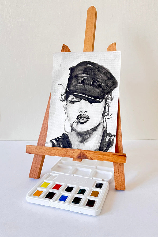 Madonna, MLVC, ORIGINAL watercolor painting, Artwork by Svetlana Pelin