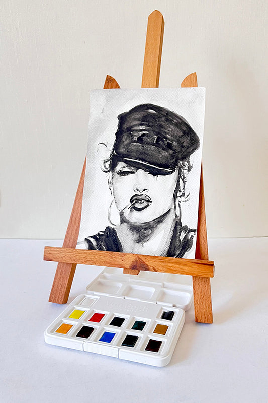 Madonna, MLVC, ORIGINAL watercolor painting, Artwork by Svetlana Pelin