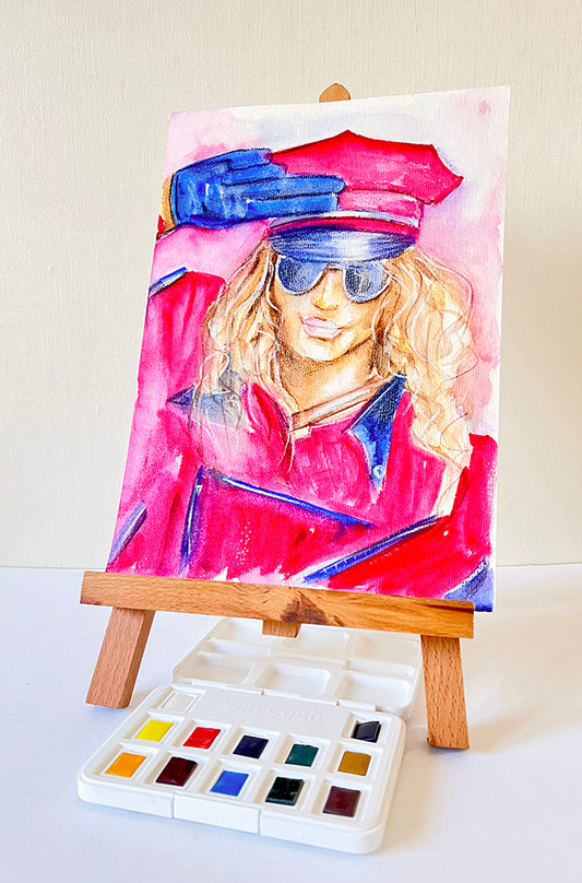 Poison, Bret Michaels, ORIGINAL Watercolour Painting, Artwork by Svetlana Pelin