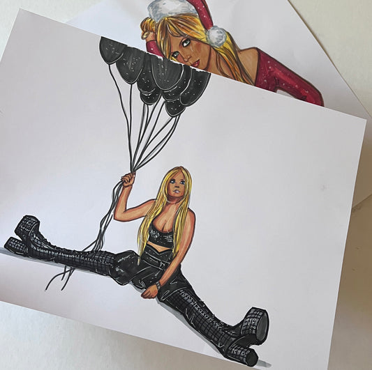 Avril Lavigne, ORIGINAL Marker drawing, Artwork by Svetlana Pelin
