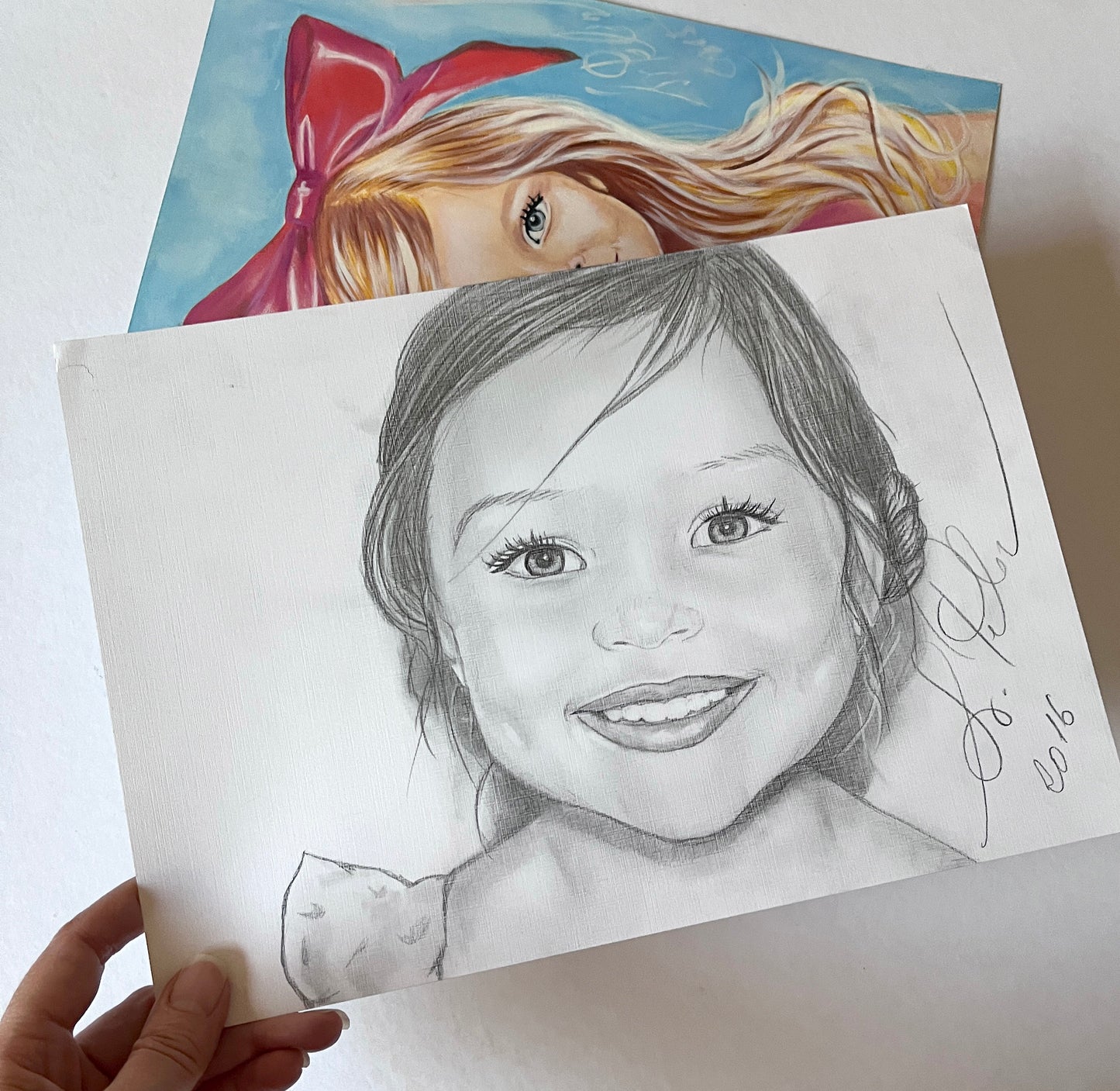 Anna Pavaga, Cute & Beautiful Girl Model, ORIGINAL Pencil drawing, Artwork by Svetlana Pelin