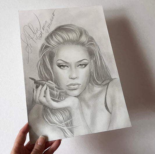 Beyonce Knowles, BK, ORIGINAL Pencil drawing, Artwork by Svetlana Pelin