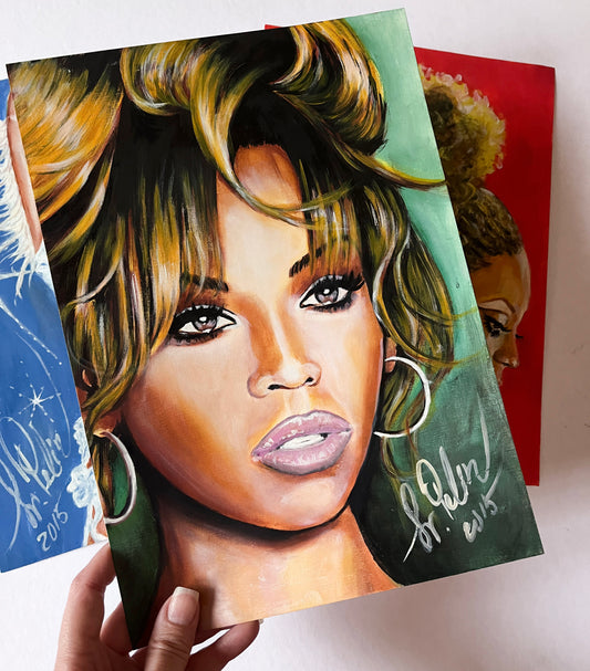 Beyonce Knowles, BK, ORIGINAL Oil Painting, Artwork by Svetlana Pelin