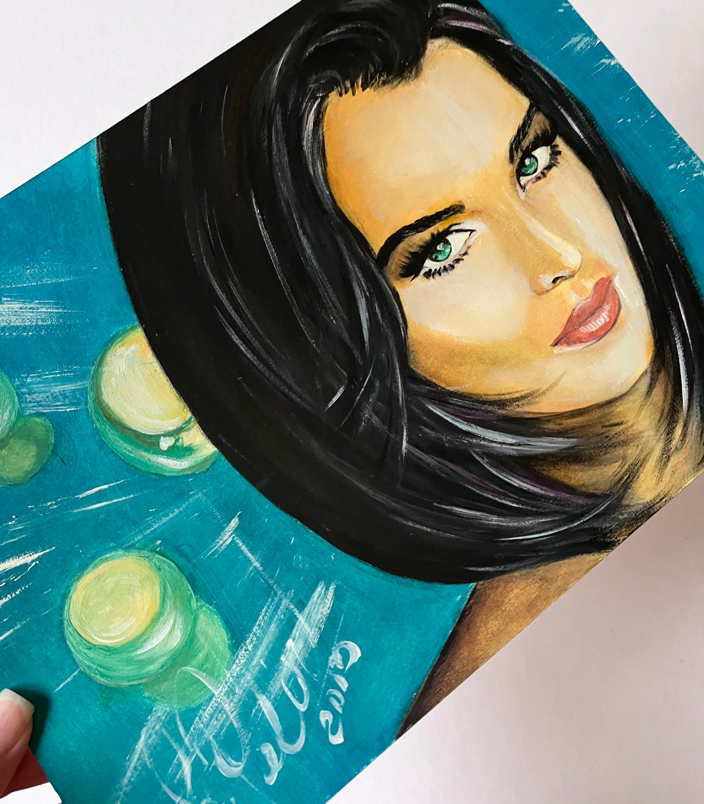 Brooke Shields, ORIGINAL Oil Painting, Artwork by Svetlana Pelin