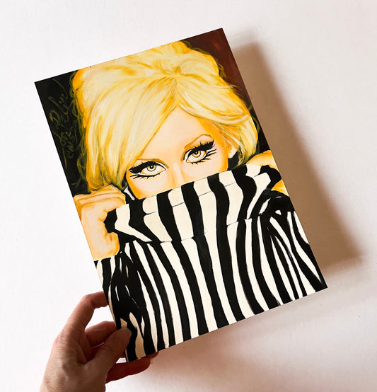 Christina Aguilera, ORIGINAL Oil Painting, Artwork by Svetlana Pelin