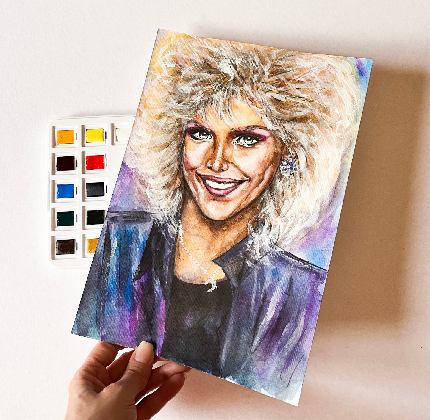 C. C. Catch, ORIGINAL Watercolor Painting, Artwork by Svetlana Pelin
