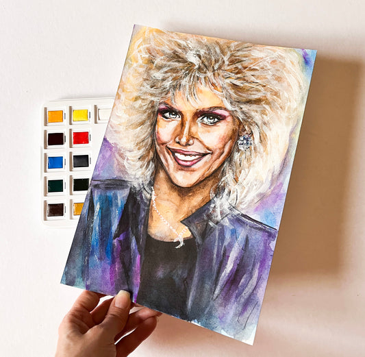 C. C. Catch, ORIGINAL Watercolor Painting, Artwork by Svetlana Pelin